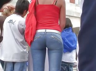 Hot Ass Milf Tight Jeans